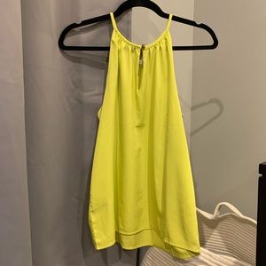 Yellow Banana Republic Polyester Halter Neck Tank